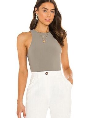 ALIX NYC Crosby Sage Grey Green Bodysuit S in Thyme